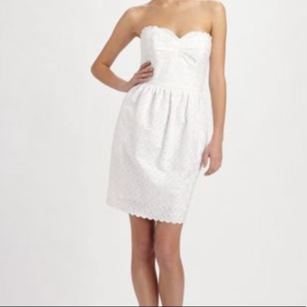 Shoshanna white eyelet Mimi Dress